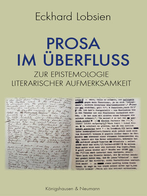cover image of Prosa im Überfluss